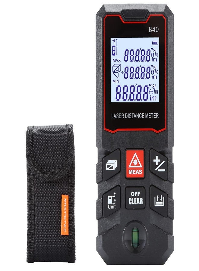 MAKINGTEC B-40 Laser Measure, 131Ft, Waterproof, Digital, LCD Backlit, Laser Distance Measure, Pythagorean Mode, Area and Volume Measuring, Golf Rangefinder - Image 1